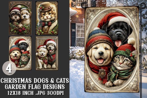 Christmas Dog Cat 4 Garden Flags S5: A Designer's Field Review