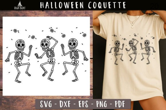 Dancing Floral Skeletons Halloween Svg Review