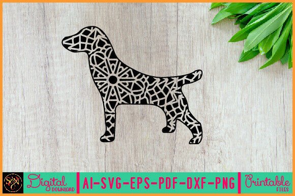 Dog Animal Mandala, Animal Silhouette 17