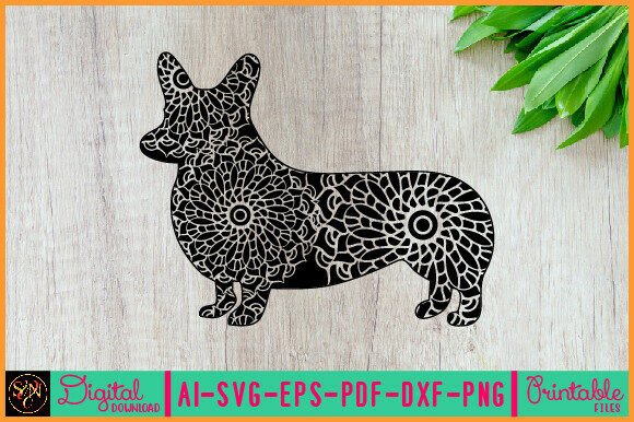 Dog Animal Mandala, Animal Silhouette 35