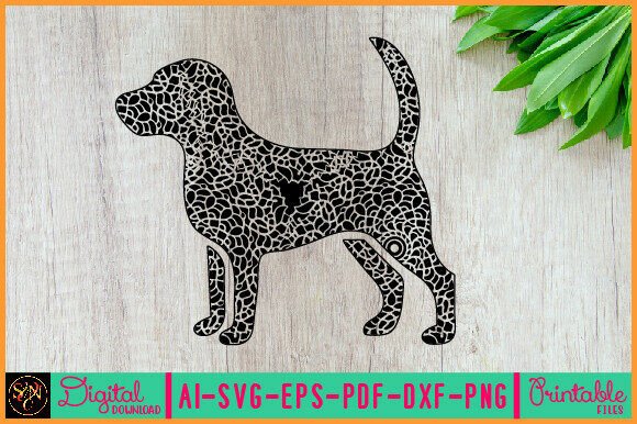 Dog Animal Mandala, Animal Silhouette 38