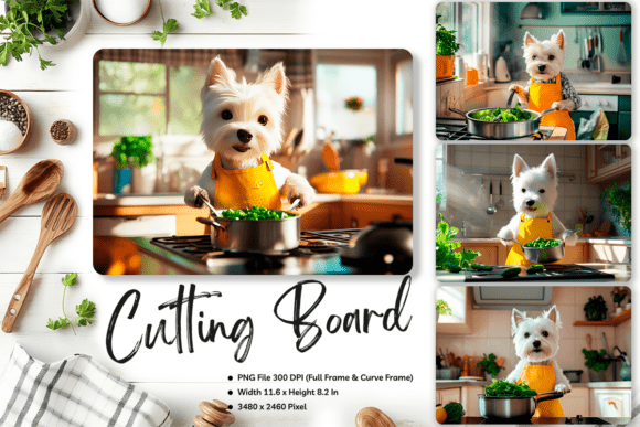Dog Cutting Board Animal Glass Board1: Sublimation Design Review for Crafters