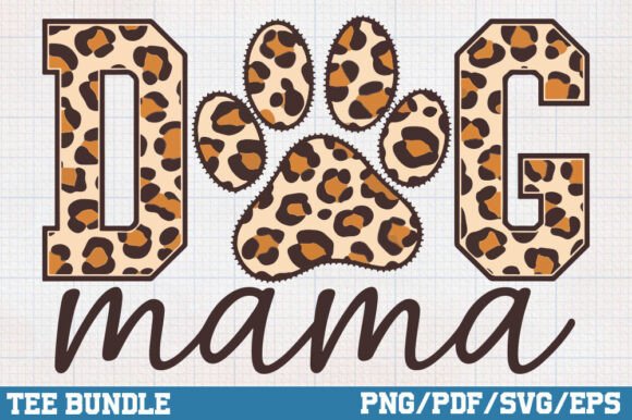 Dog Mama Png, Leopard Screen Sublimation