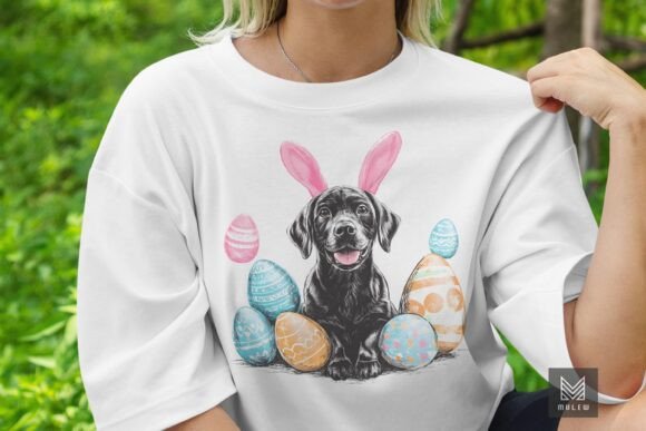 Easter Labrador Retriever Dog Clipart