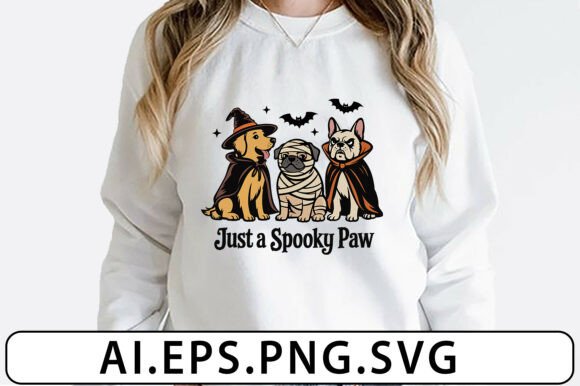 Halloween Dog Spooky Paw PNG Clipart