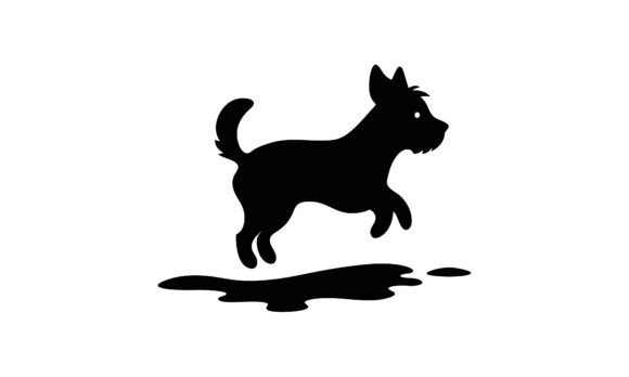 Jumping Dog Black Silhouette: A Designer's Review
