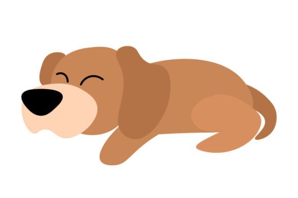 Lazy Cartoon Dog