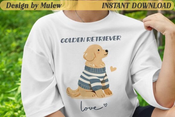 Minimalist Golden Retriever Dog PNG: A Designer's Review