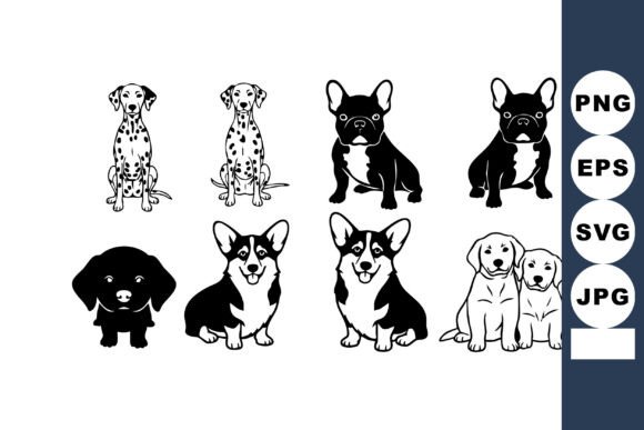 Set of Eight Dog Breeds Vector: An Embroidery Review